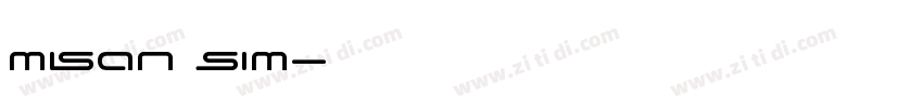 misan sim字体转换